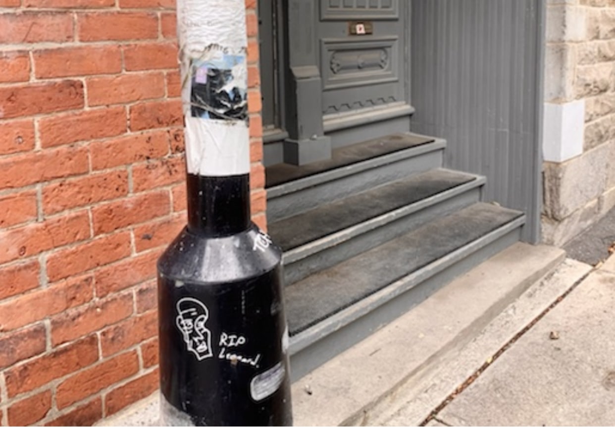 Outside Leonard Cohen's Place, montreal