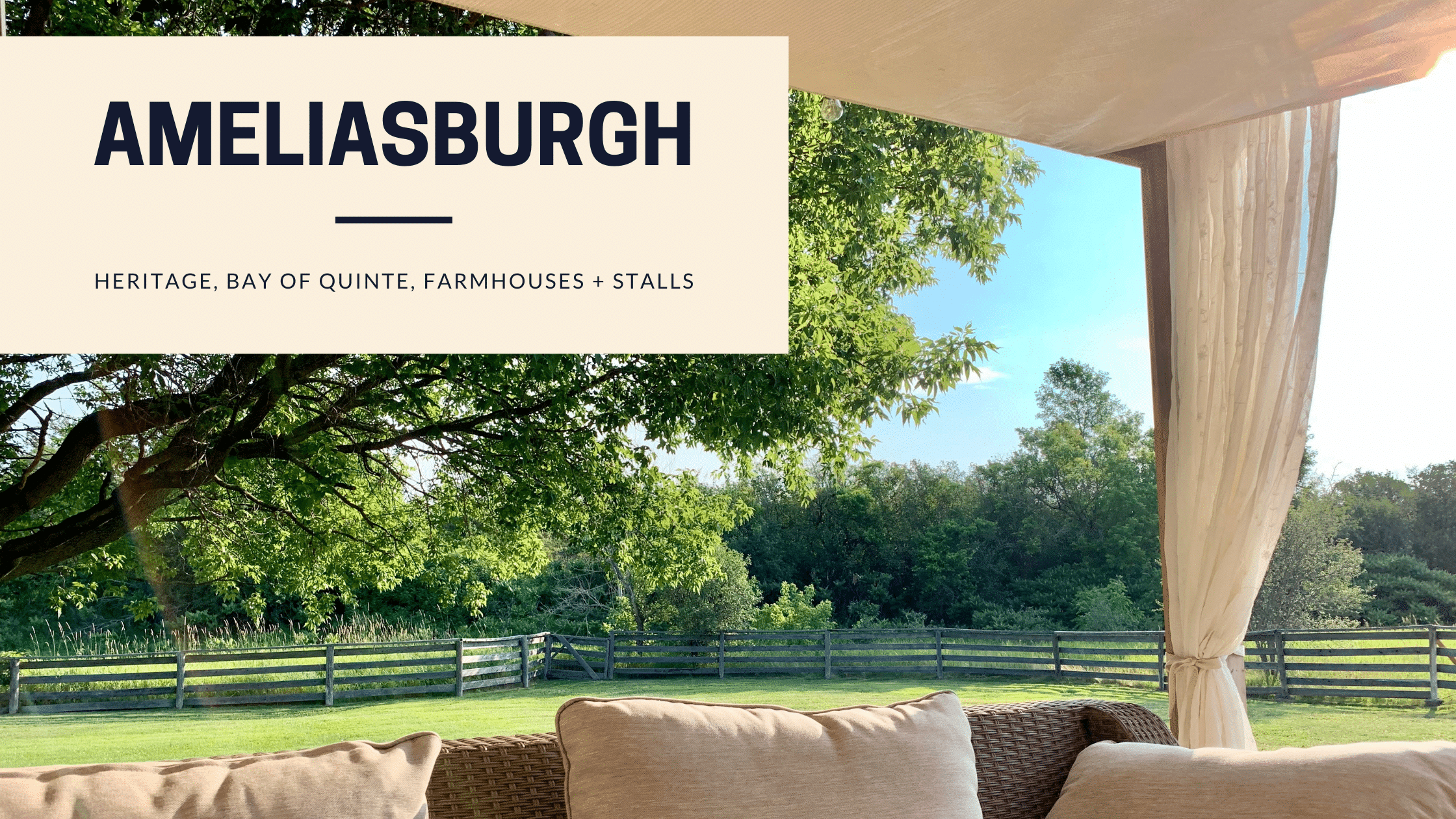 ameliasburgh, prince edward county, neighbourhoods